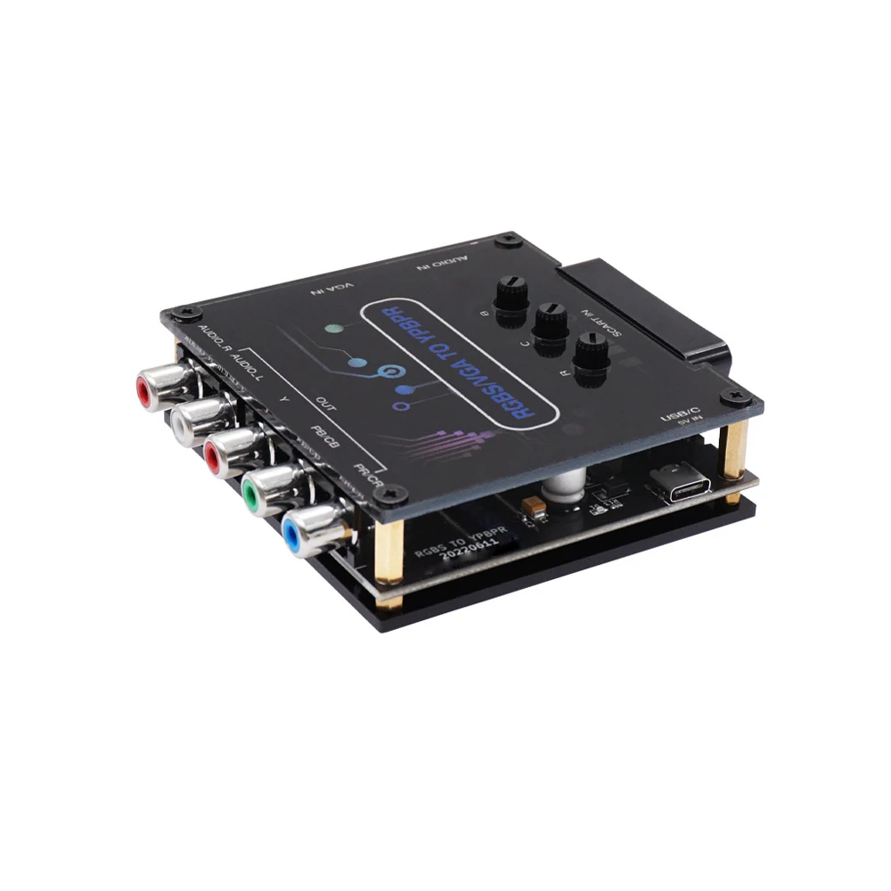 RGBS naar kleurverschil Component Converter RGBS NAAR YPBPR \ SCART NAAR YPBPR \ VGA NAAR YPBPR Transcoder Converter