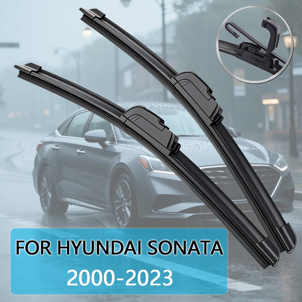 Auto Wischer Klinge Für Hyundai Sonata (EF NF LF YF DN 8) 2000-2023 Windschutzscheibe Gummi Refill Frontscheibe wischer Auto Zubehör