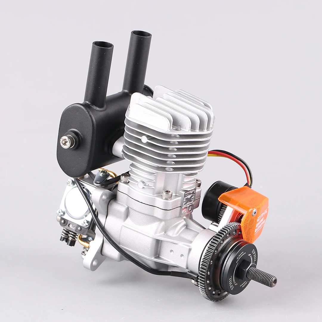 ใช้ได้กับ Ephil XG-20cc-R Pro เครื่องบินรุ่นเครื่องยนต์ Hot Fire หัวสตาร์ทไฟฟ้ากระบอกเดียวด้านหลังแถว