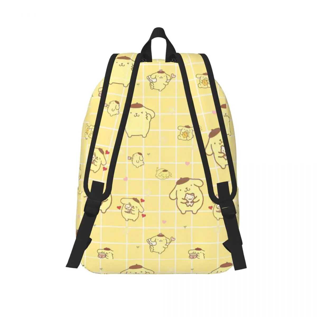 Pom Pom Purin Rugzak Casual rugzakken Jeugd Camping Print Middelbare schooltassen Ontwerprugzak