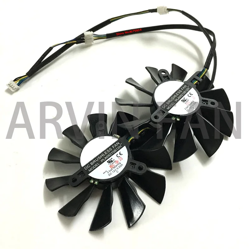 

2 Pcs/Set,Graphics Card Fan,VGA Cooler,PLA09215B12H,For GTX780 N780 GTX980TI R9 290X Lightning,Video Card Cooling