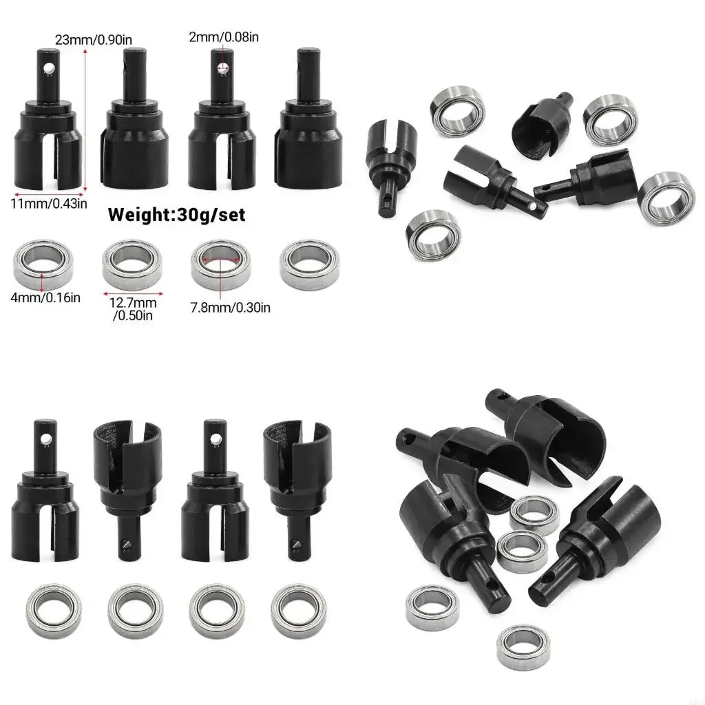 

High Strength Alloy Steel Diff Outdrive Set with Premium Bearings for Model Car Enthusiasts 15UB