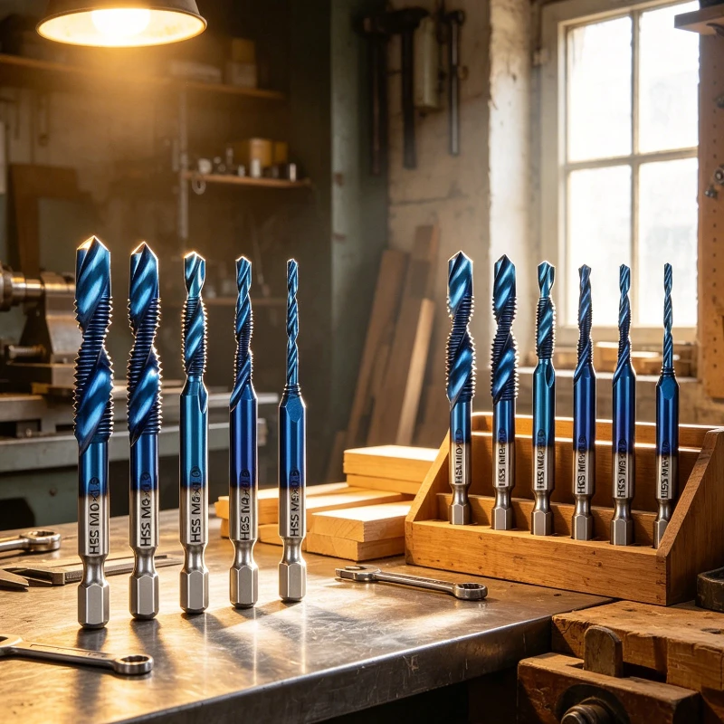3/6/30pcsSpiral Machine Tap HSS Cobalt Multi Purpose Screw Threading Drill Tap Bit for High Temperature Steel