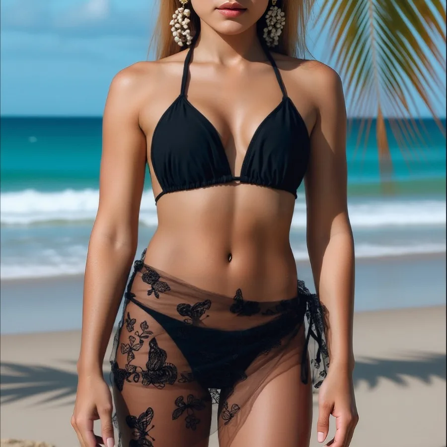 

ХИТ! Новинка 2026 года: европейский и американский однотонный раздельный купальник-тройка с эффектом пуш-ап и открытой спиной, сексуальное бикини.