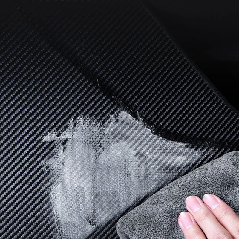 For Hyundai Elantra CN7 2021 2022 2023 2024 Black carbon fiber patterned door kick protection pad