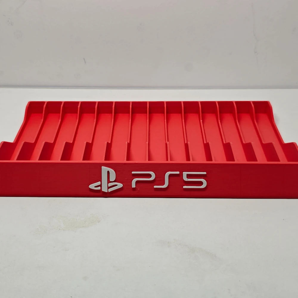 Desk Setup Ps5 - Sleek 3D Printed Game Disc Holder