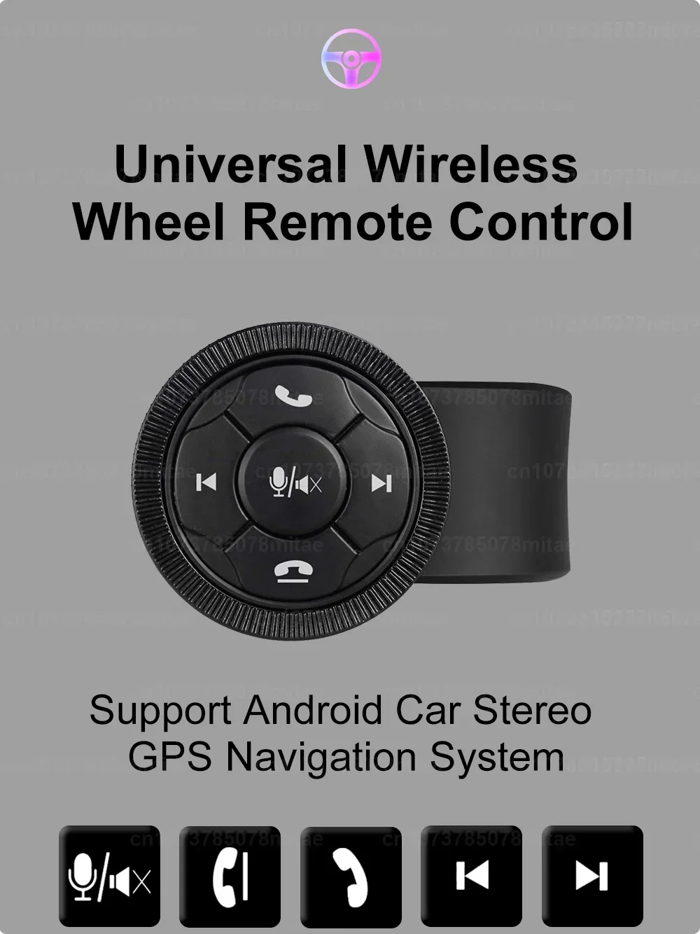 

Remote Controls Car Steering Wheel Control SWC With LED Light Functions For Android Car Radio Multimedia Player Car Electronics