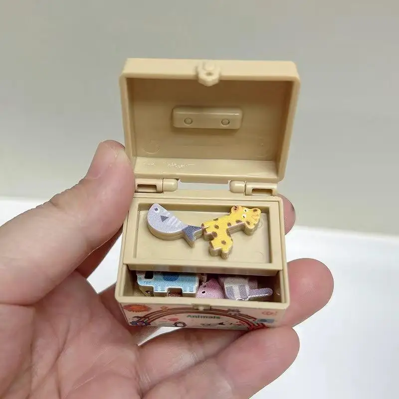 1 set miniatuur simulatiemodel poppenhuis letternummers blokpuzzel sorteren wiskunde bakstenen klein ornament speelgoed voor kinderen