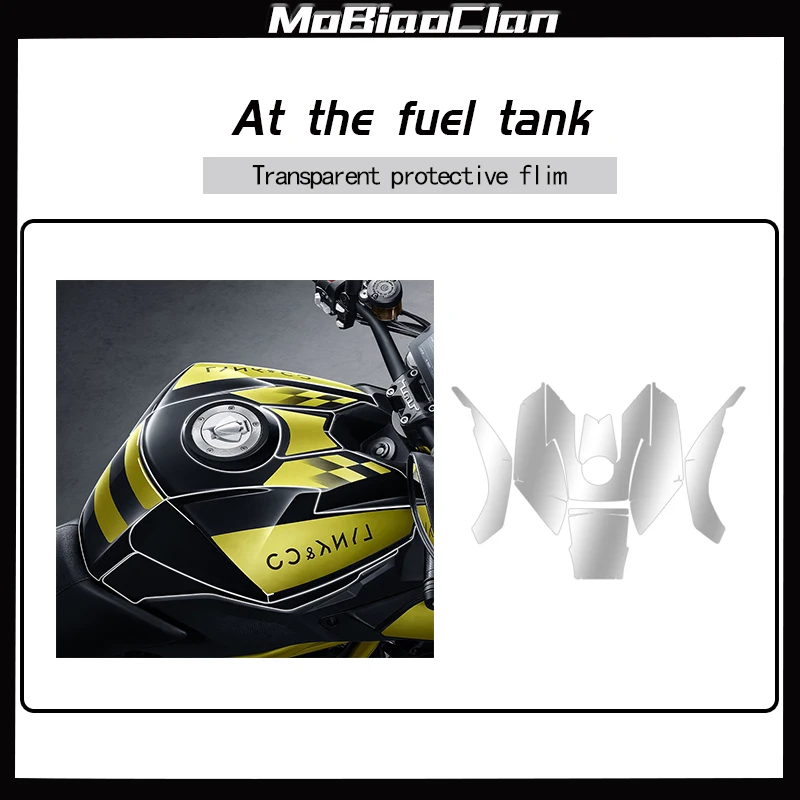 For Benali TNT600 2021 Invisible car cover protective film fuel tank transparent film modification accessories