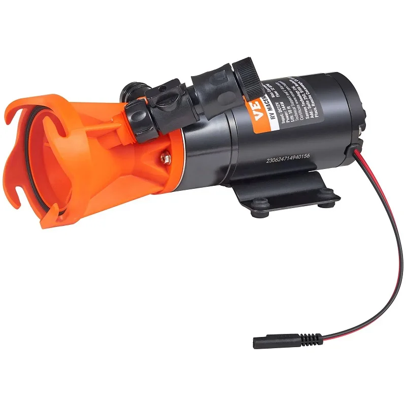 VEVOR RV draagbare versnipperaarpomp, 12V, 12GMP RV-afvalpomp met snelle ontgrendeling, RV-rioolpomp met afneembare snelle verbinding