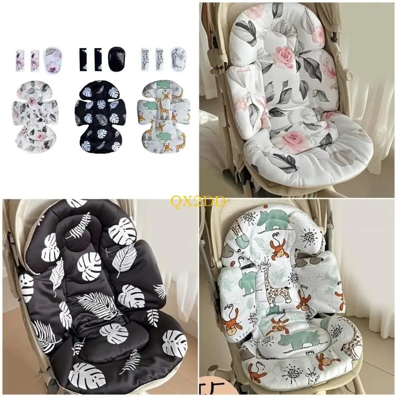 

1 Set Strollers Shoulder Pad Sleeve Crotch Guard Removable Insert Accessories for Infant Strollers Enjoy Comfort