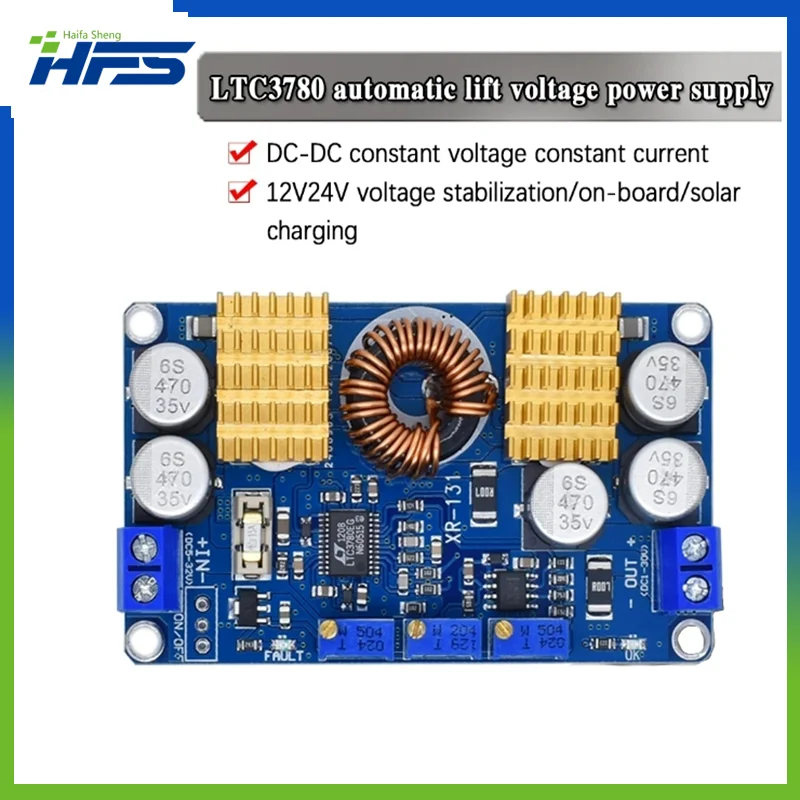 

LTC3780 DC-DC 5-32V to 1V-30V 10A Automatic Step Up Down Regulator Charging Module Power supply module