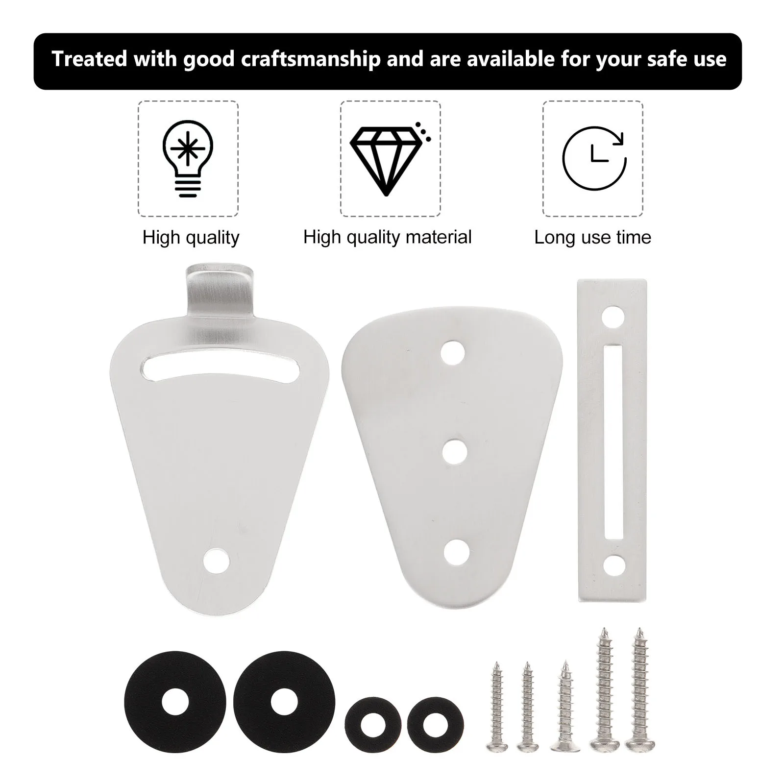 

1Set Wooden Door Lock American Style Barn Sliding Door Latch Heavy Duty for Bathroom Bedroom Office Indoor Use