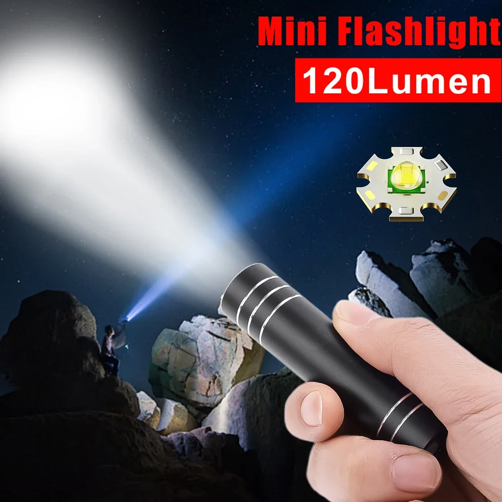 Powerful Mini LED Flashlight USB Rechargeable 3Modes Torch Lamp Lantern Portable Waterproof Outdoor Camping Tactical Flash Light