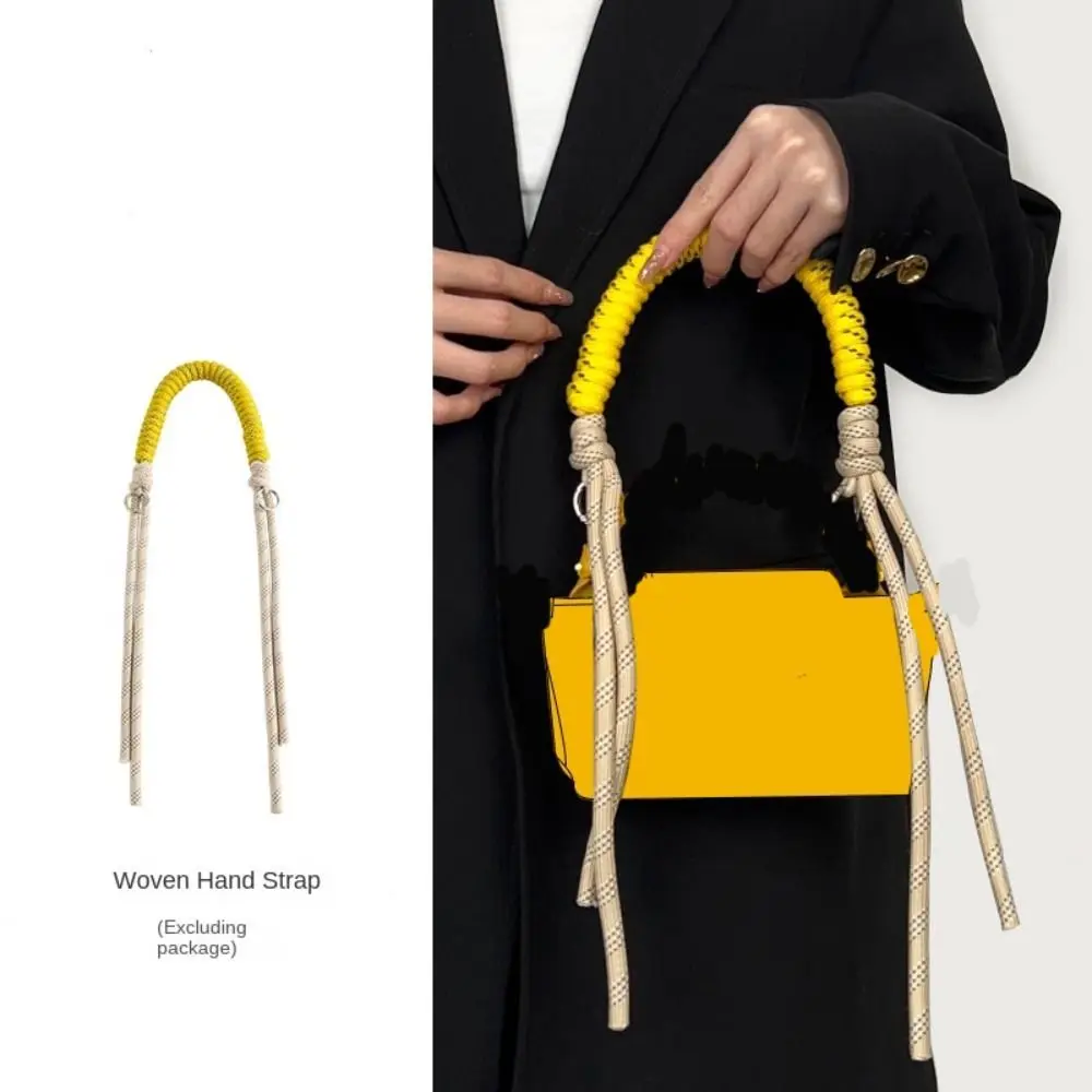 

Новый плетеный ремень для сумки, мини-сумка ручной работы, тканый ремень, универсальный короткий ремень, сумка через плечо, сумки с ремешком