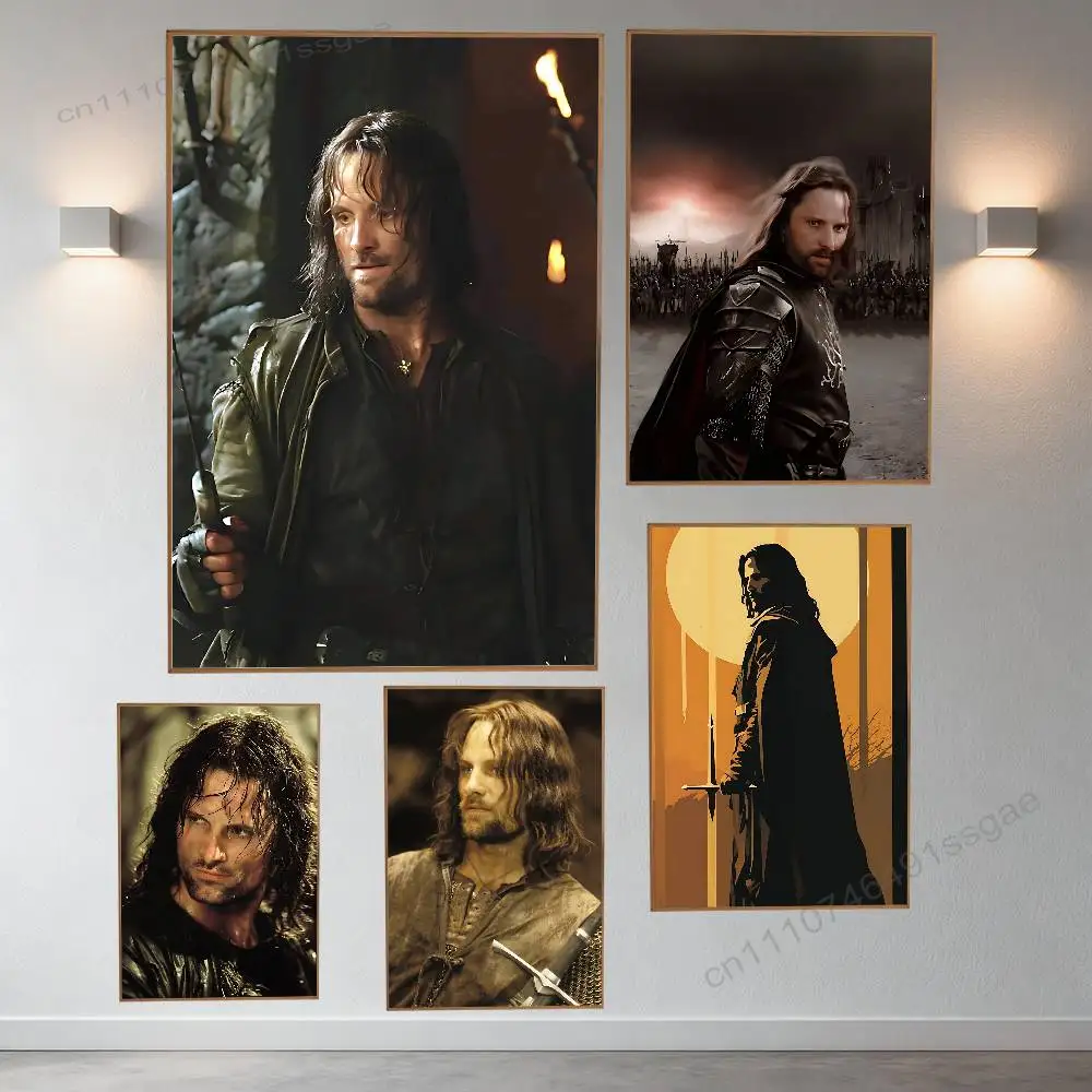 

Cool A-Aragorn II Poster Retro Paper Sticker DIY Room Bar Cafe Aesthetic Art Wall Painting