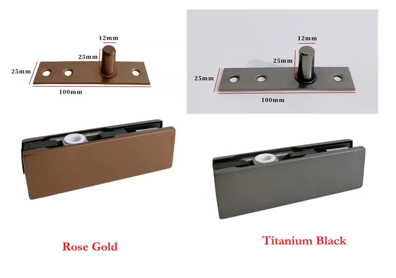 

1set of rose gold+1 set of titanium black