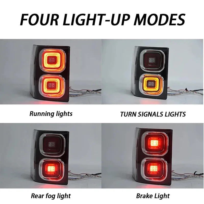 

LR010773 LR031755 For Range Rover Vogue 2010 2011 2012 Tail Light Brake Taillight Car Lamps L322 LED Rear Lights Smoke Red