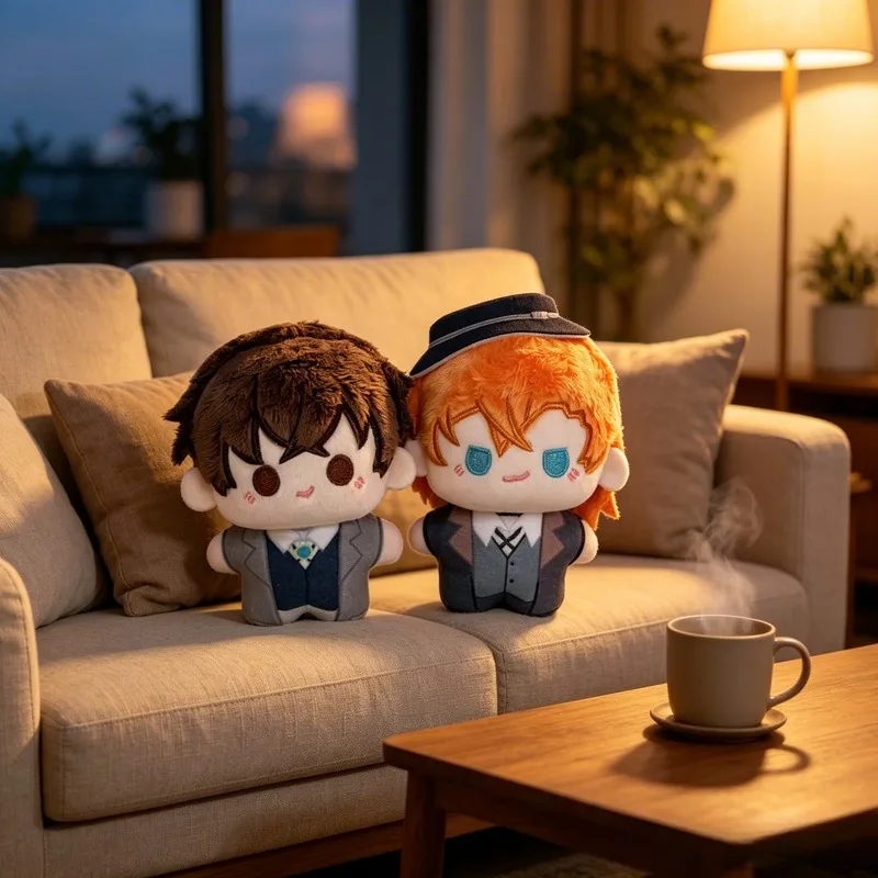 Kawaii Anime Plush Figures Chibi Stuffed Doll Pendant Keychain Set Toy Charm for Bag Backpack Car Decor Gift - view 3