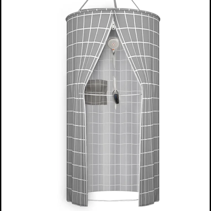Imagem -06 - Banheiro Chuveiro Cobertura de Chuveiro Duche Isolamento Espessado Cortina de Chuveiro Tela de Chuveiro Separação Seco e Molhado Partição Cabine de Banho Cabine com Chuveiro Sala de Banho Partição de Chuveira Cortina d