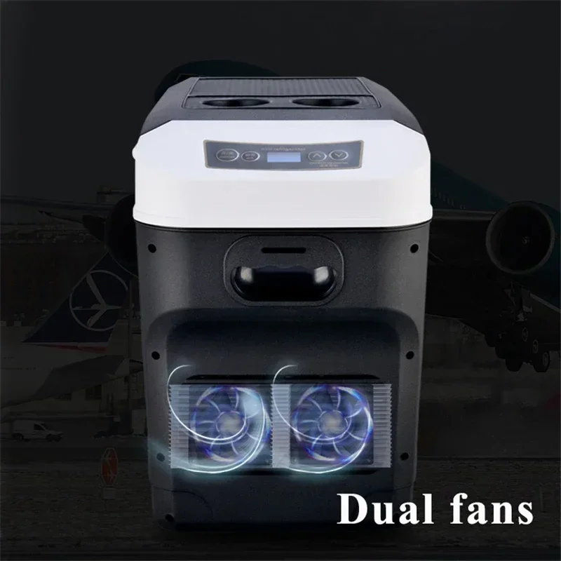 for Food Drink 110/220V Outdoor Picnic 28L Mini Fridges 12/24V Car Home Dual Use Refrigerator Protable Drinks Cooler Heater