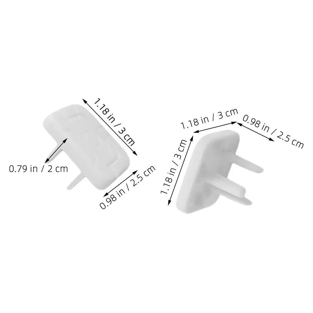 60Pcs Electrical Outlet Covers Baby Proof Plug Protectors Child Safety Socket Protectors Smooth Reusable Hidden Pull White Wall