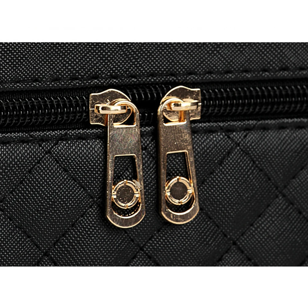 

Double Layer Box Foldable Large Capacity Portable Makeup Makeup Train Box Case Extendable Inside Storage Travel