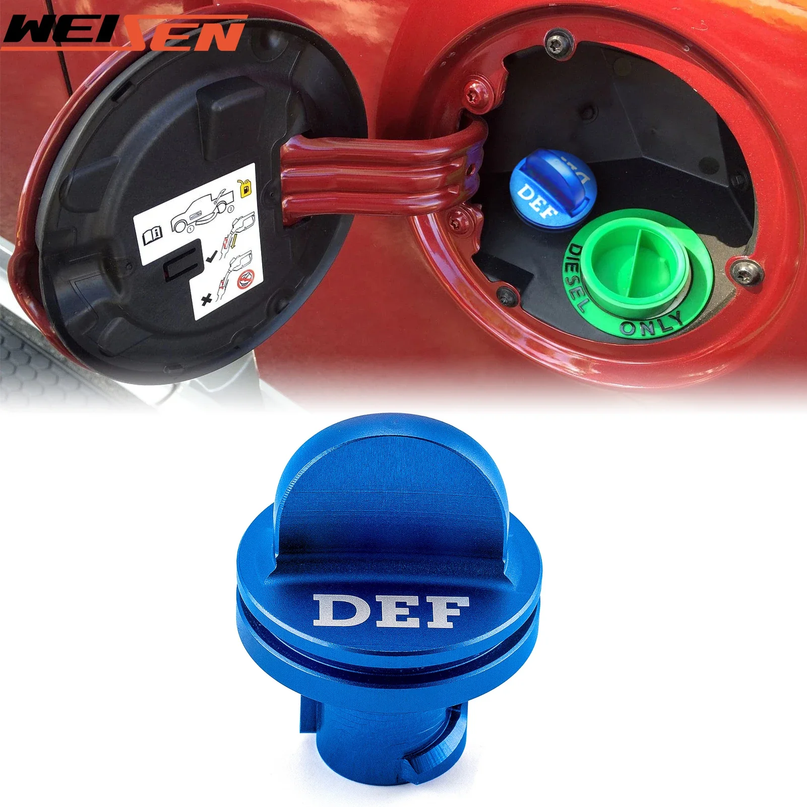 Blue Diesel Exhaust Fluid Cap/DEF Cap for 2013+  Dodge Ram 1500 2500  3.0L 6.7L Diesel,5.7L 6.4L Gas Replace OEM Part 68145555