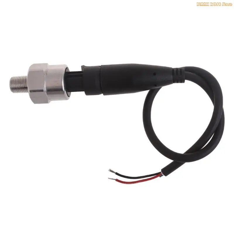 K1AE Easy to Install Pressure Transducer Transmitter Sender for Water Oil Pressure Testing Plumbing Hydraulic System