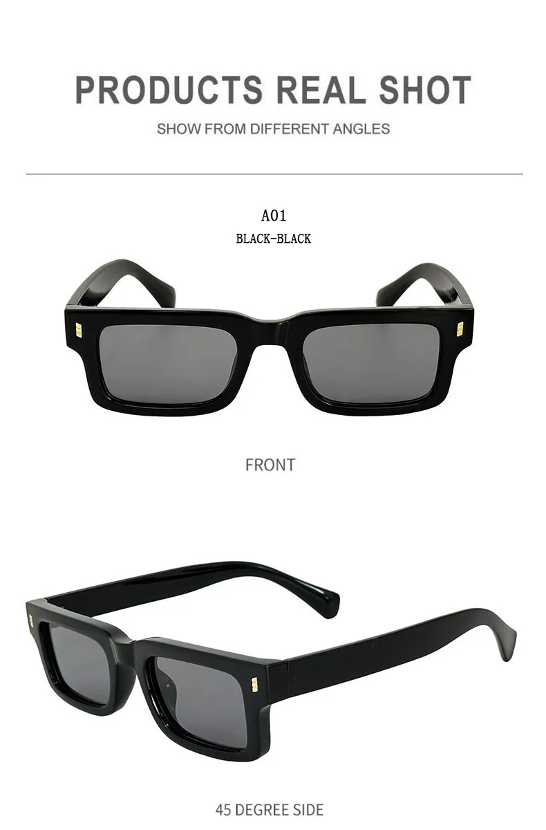 Mode Sonnenbrillen Für Männer Vintage Gläser Retro Quadrat Sonnenbrille Frauen Trendy Und Modische Gafas De Sol Hombre Zonnebril – Detail 13
