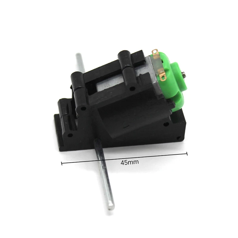 Doppio albero ingranaggio angolare smussato vestito motore riduttore a vite senza fine parti fai da te telecomando di alta qualità auto barca serbatoio giocattolo modello di auto motore./