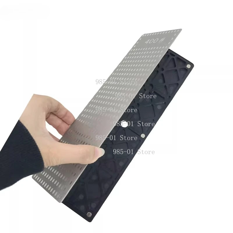 New Dual Sided Diamond Whetstone, 400# & 1200# Knife Sharpener for Ice Skate Blade