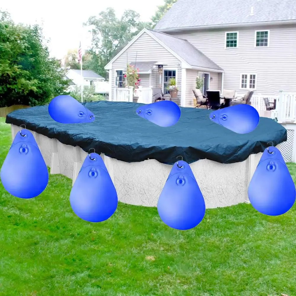 Pool Cover Weights with Hooks, Above Ground Pool Cover Winter Pool Tarp Weights, Swimming Pool Cover Hanging Bag Water Bags