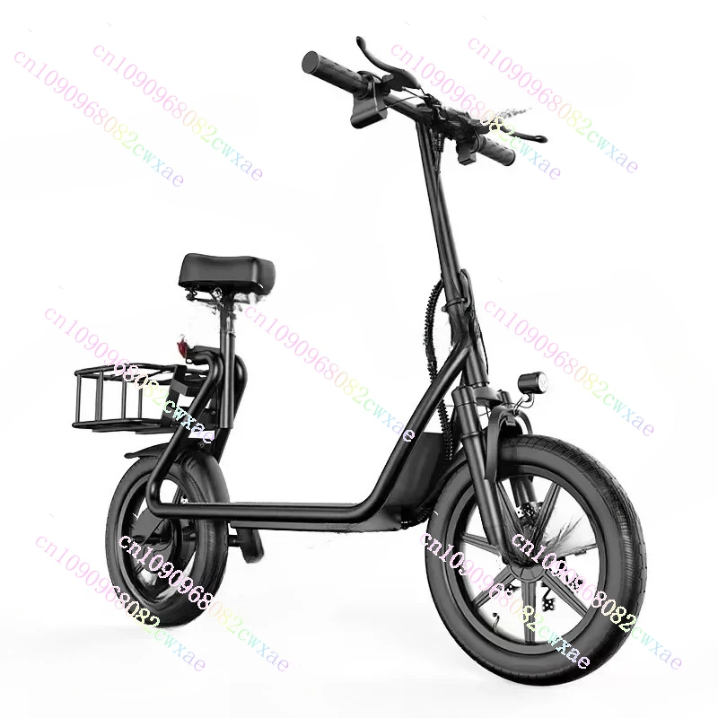 

ES14 Peak 450W 48V 10.4AH Electric Scooter with Seat Foldable 14 Large Tyres Range 45km Carries Carrying Basket Max Load 120kg