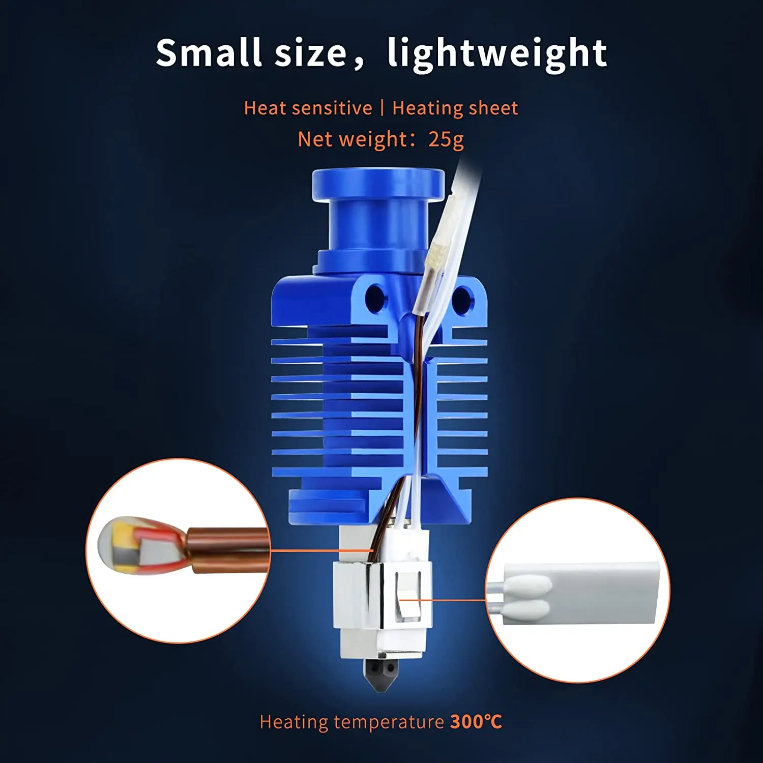 Upgrade Ceramic Heating Core CHC Hotend24V Copper Titanium Heatbreak Nozzle F Voron2.4 Ender3/5/6 V2 CR10 Pro/Plus 3DPrinter