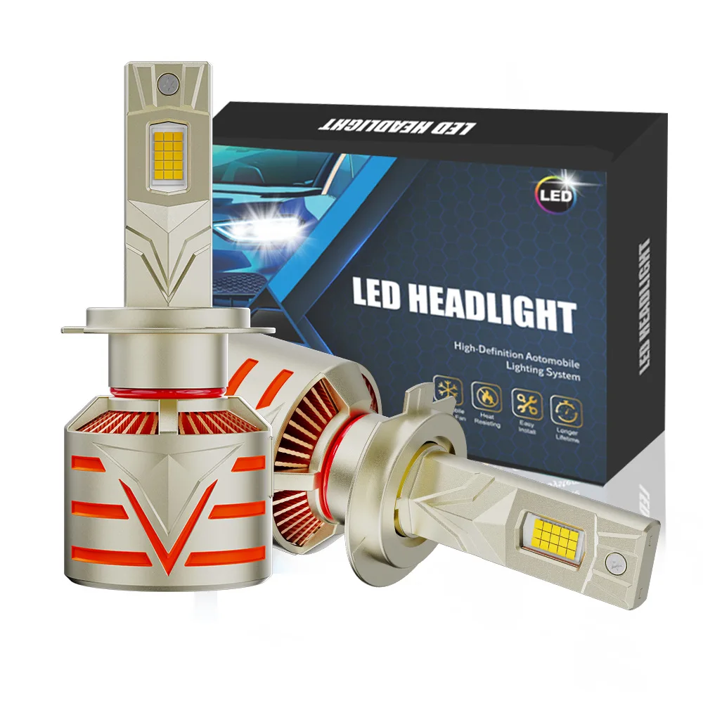 

X10 200W laser LED headlight 30-chip spotlight H4 H7 high power car lamp penetration car accessories