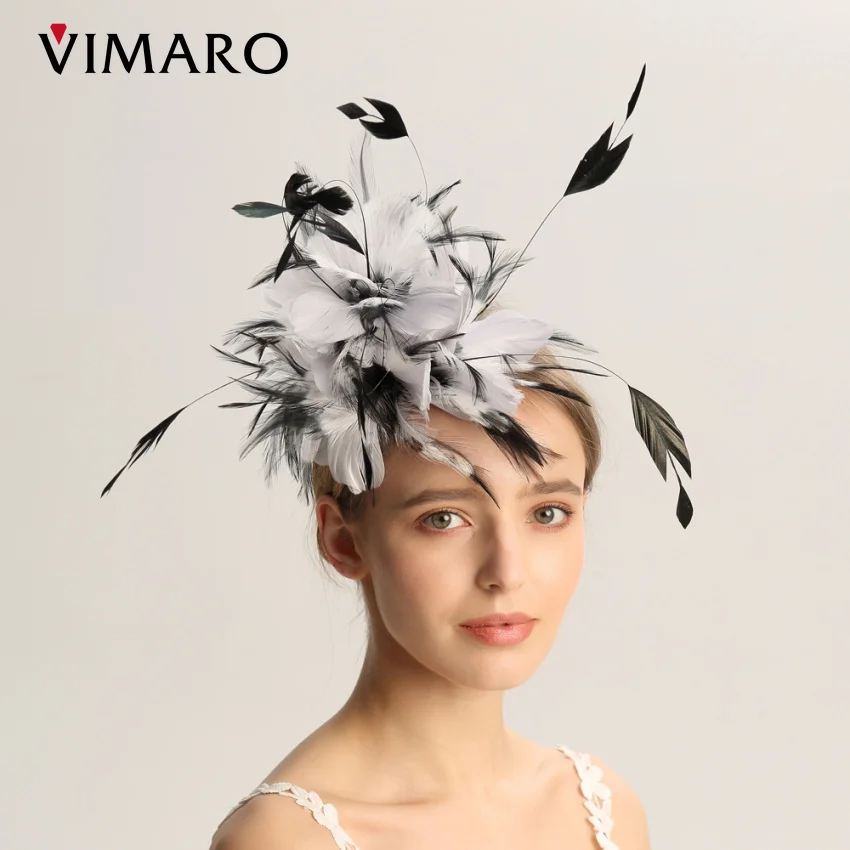 VIMARO Pink Fascinator Hats for Women Wedding and Church Fascinators for Women Elegant Hair Accessories