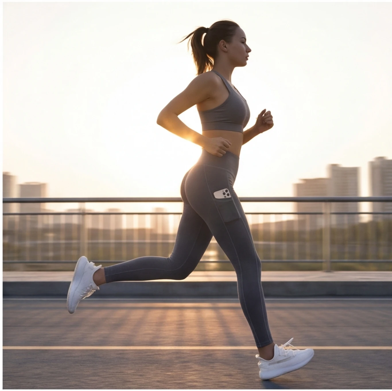 Women's High Waist Yoga Leggings with Pockets Naked Feel Butt Lifting Workout Pants Butt Lifting Outdoor Running Fitness Fashion