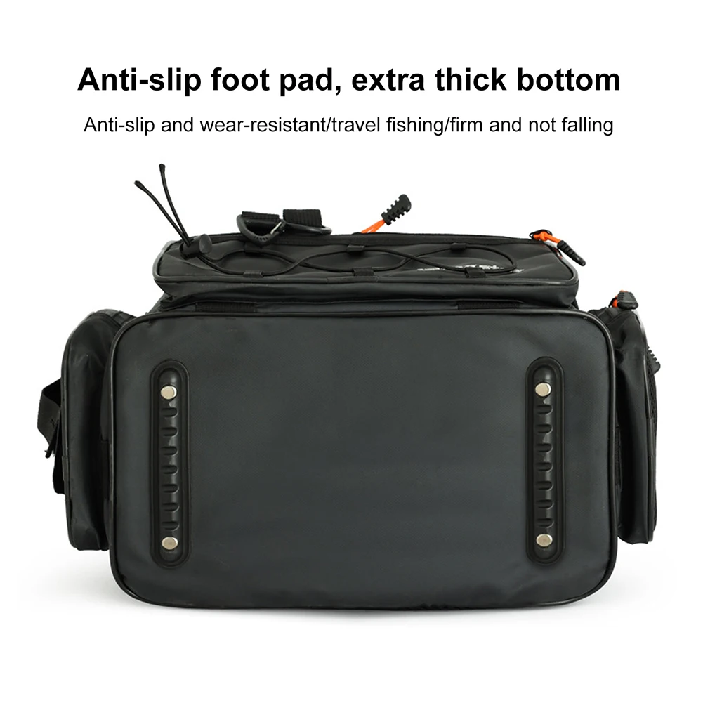 Angeltaschen, Angelgeräte-Boxen mit großem Fassungsvermögen, Umhängetasche mit mehreren Taschen, kratzfest, verschleißfest, für Outdoor-Wanderungen – Detail 4