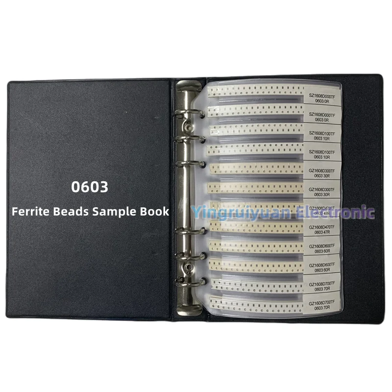 Ferrite Bead Sample Book   0201 0402 0603 0805 1206 SMD Magnetic Laminate 20/22/25values