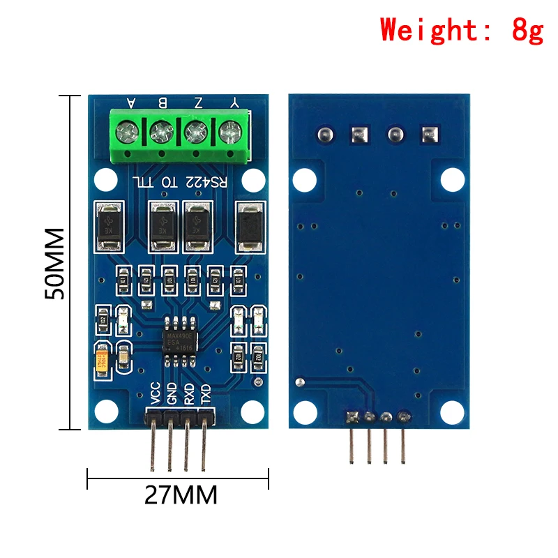 RS422 Mutual Conversion TTL Two-way Signal Module Full Duplex 422 Turn Single Chip MAX490 To TTL Module RS422 Mutual Conversion