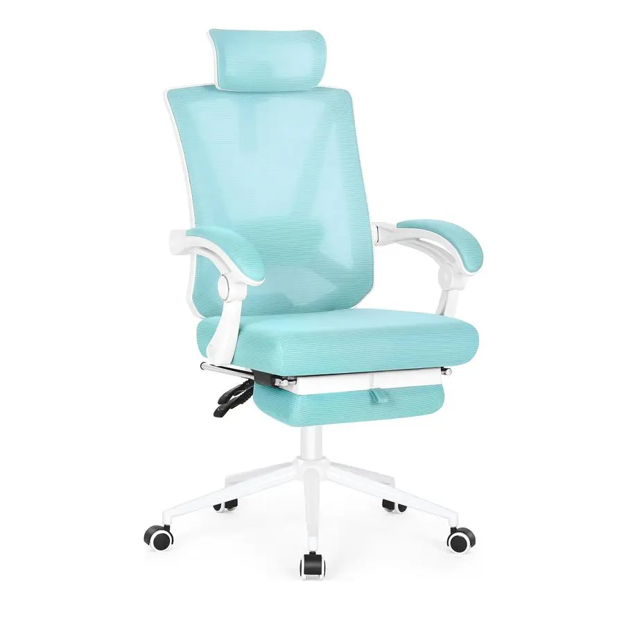 

Ergonomic Office Chair with Footrest, Ergonomic Desk Chair with Adjustable 2D Lumbar Support, High Back Computer Chairs