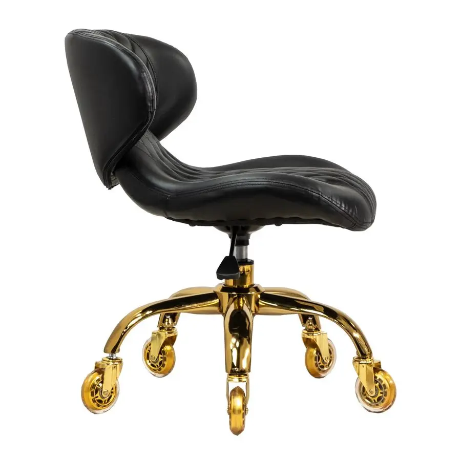 Juego de 2 taburetes de pedicura para salón de uñas, silla de pedicura HugoII, bomba neumática cómoda y ajustable corta, muebles de salón, equipo amplificador,