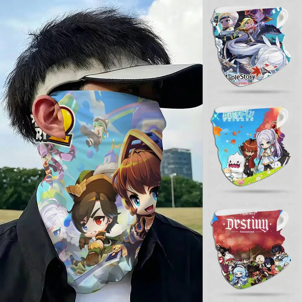 Game Maplestory In Stocked Gamer Outdoor Sports Neck Scarf Windproof Face Cover Multiscene Use for Riding Hiking Skiing