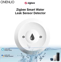 Zigbee Water Leak Detector Water Flood Sensor Alert Overflow Water Leakage Sensor for Kitchen/Bathroom