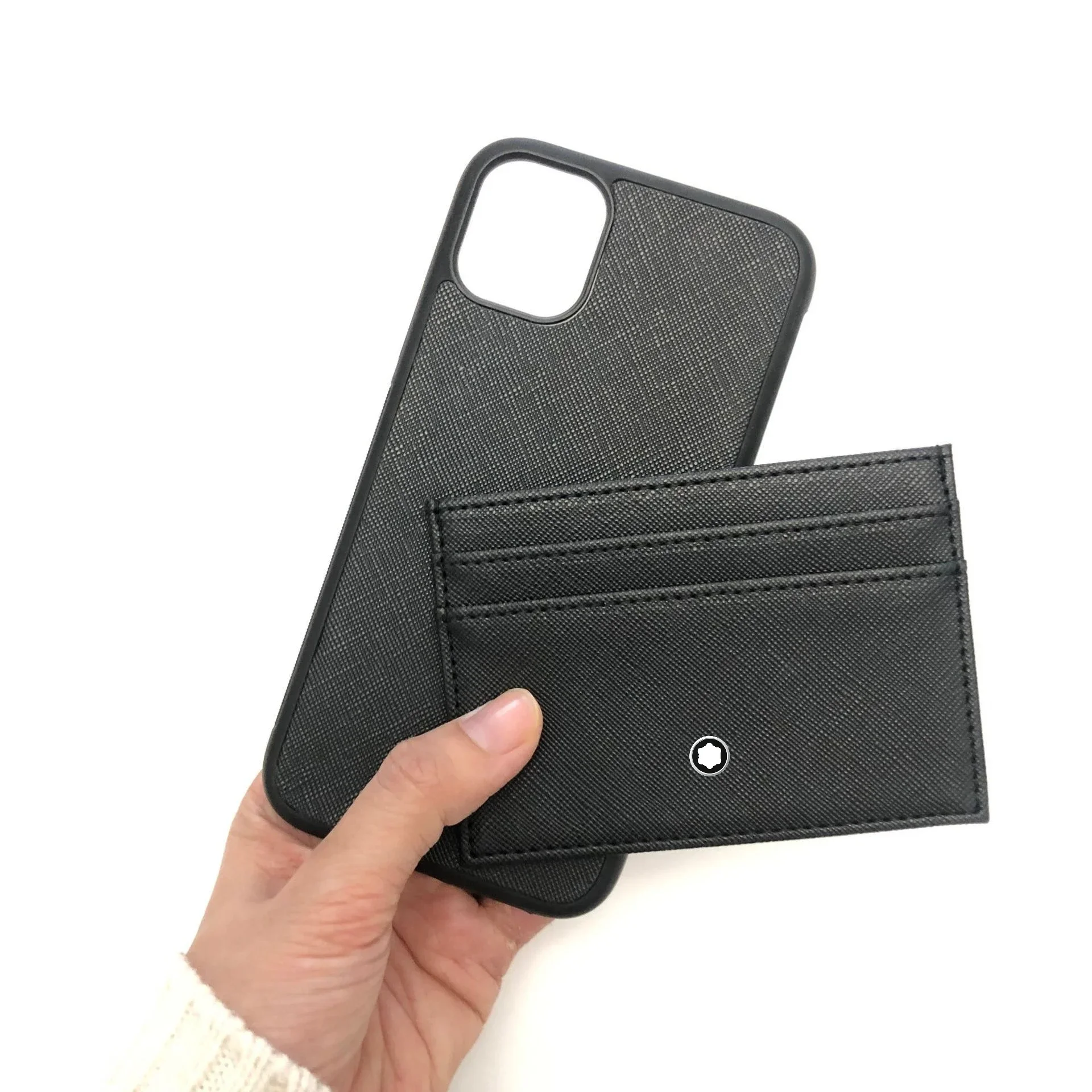 미니멀리스트 비즈니스 슬림 가죽 케이스 아이폰 17 프로 맥스 16 15 14 13 12용 은행 신용카드 홀더 지갑 카드 파우치 케이스 가방