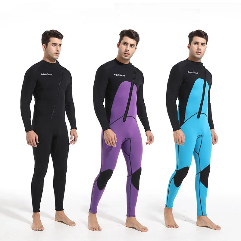 

3MM One-Piece Diving Suit Men's Warm Surfing Diving Suit Men's Long Sleeved Cold Resistant Warm Diving Jumpsuit