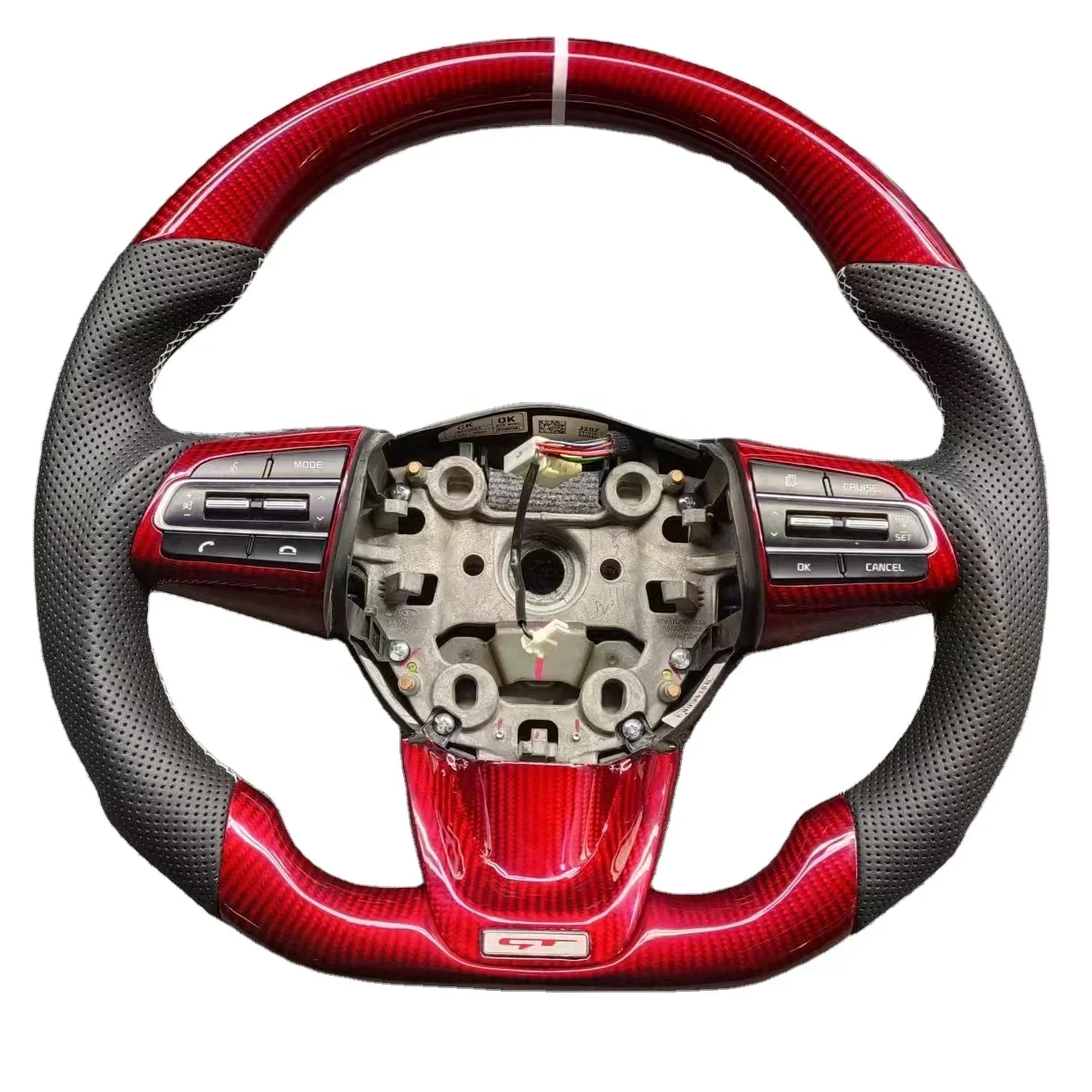 Ytcarbon For Stinger GT Carbon Fibre Auto Parts Premium Custom Real Carbon Fiber Steering Wheel