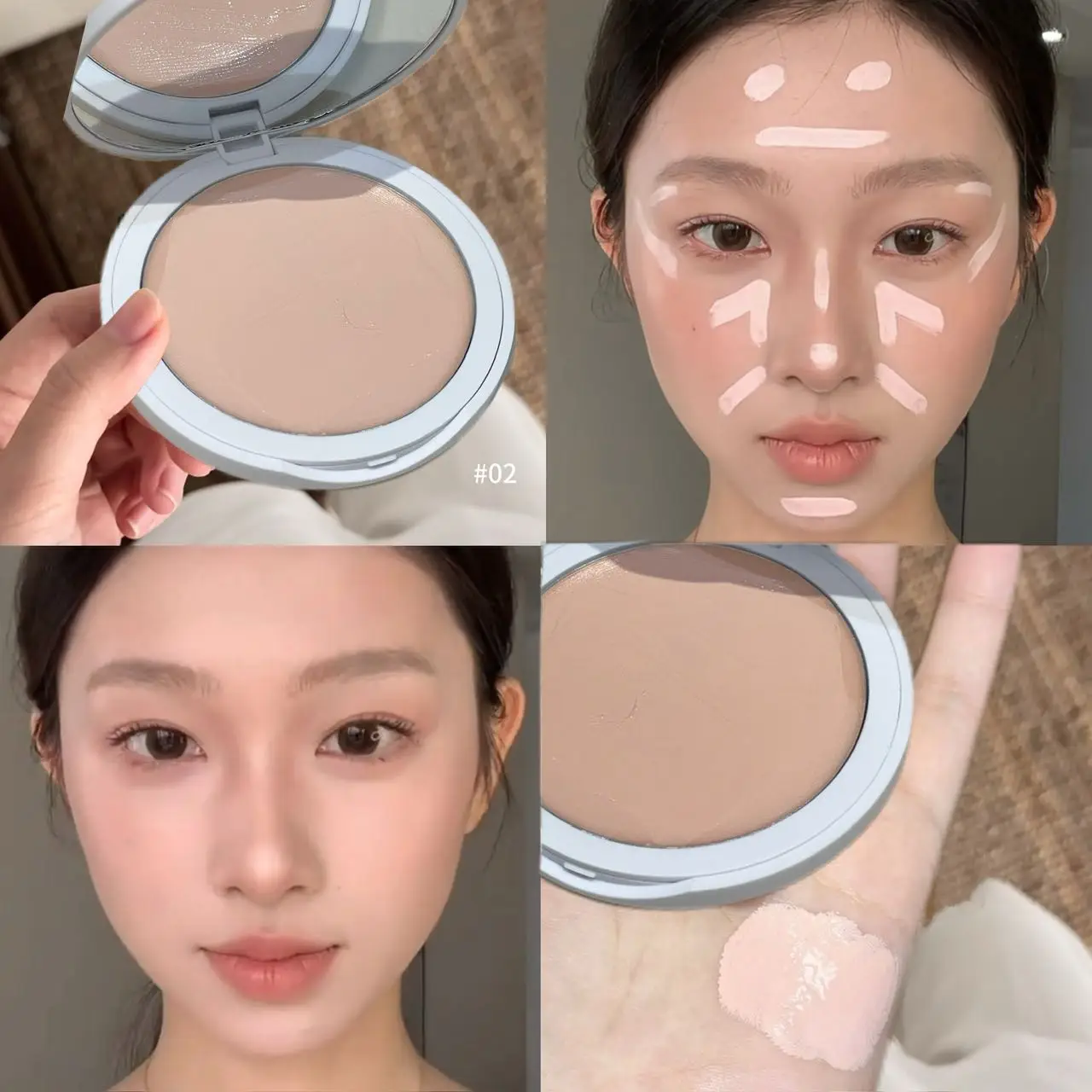 Faiccia Plump Sheer Highlighter Cream Instant Brightening Natural Fit Skin Glossy Makeup Gift for Valentine Christmas