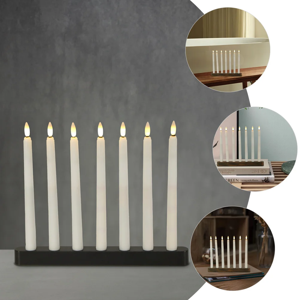 

2pcs 7-Hole Holder Desktop Stand Decorative Tealight Table Centerpiece Party Wedding Home Craft Elegant